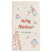 Petit Sac Cadeau Main Whimsical Tirée Oh Quelle Fun Noël (Dos)