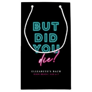 Petit Sac Cadeau Mais Êtes-Vous Mort ? Kit de main rose et bleu néo