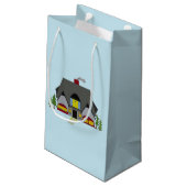 Petit Sac Cadeau Maison Cosy (Dos Angle)