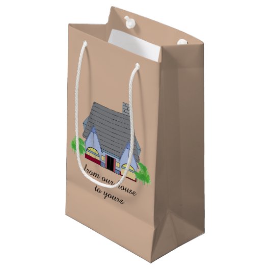 Petit Sac Cadeau Maison Cosy (Devant Angle)