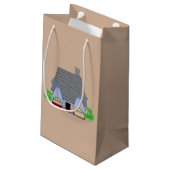 Petit Sac Cadeau Maison Cosy (Dos Angle)