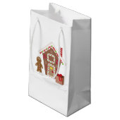 Petit Sac Cadeau Maison de pain d'épices (Dos Angle)