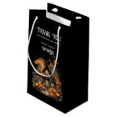 Petit Sac Cadeau Maison hantée avec Halloween Citrouille (Dos Angle)