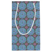 Petit Sac Cadeau Mandala Fleur Bleue (Dos)