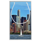 Petit Sac Cadeau Manhattan NY - Voilier Par Manhattan Skyline (Dos)