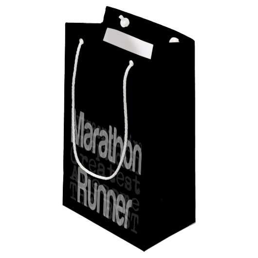 Petit Sac Cadeau Marathon Runner (Devant Angle)
