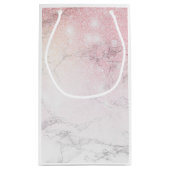 Petit Sac Cadeau Marbre de luxe personnalisé (Dos)