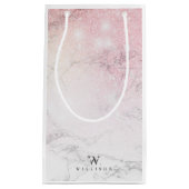 Petit Sac Cadeau Marbre de luxe personnalisé (Devant)