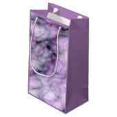 Petit Sac Cadeau Marbre pourpre (Dos Angle)