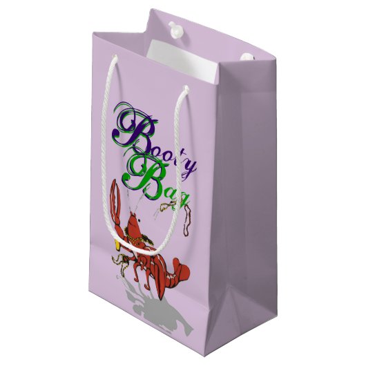 Petit Sac Cadeau Mardi Gras Crawdad (Devant Angle)