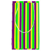 Petit Sac Cadeau Mardi Gras Stripes (Devant)