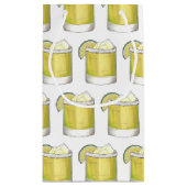 Petit Sac Cadeau Margarita Cocktail d'été Mixte Boisson Lime Vert (Dos)