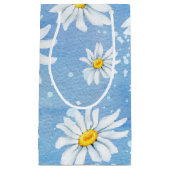 Petit Sac Cadeau marguerite blanche (Devant)