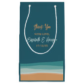 Petit Sac Cadeau Mariage Abstrait Ocean Beach (Devant)