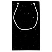 Petit Sac Cadeau Mariage Black Snowberry+Eucalyptus (Dos)