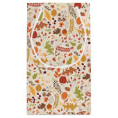 Petit Sac Cadeau Mariage Bohème Floral Rustique Automne (Dos)