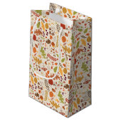 Petit Sac Cadeau Mariage Bohème Floral Rustique Automne (Dos Angle)