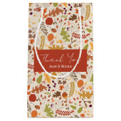 Petit Sac Cadeau Mariage Bohème Floral Rustique Automne (Devant)