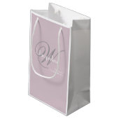 Petit Sac Cadeau Mariage Bridesmaid Cadeau Moderne Monogramme Chic (Dos Angle)