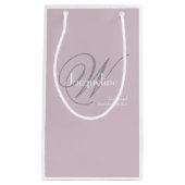 Petit Sac Cadeau Mariage Bridesmaid Cadeau Moderne Monogramme Chic (Devant)