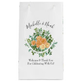 Petit Sac Cadeau Mariage classique Floral Roses (Devant)