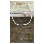 Petit Sac Cadeau Mariage Country Wood Heart (Dos)