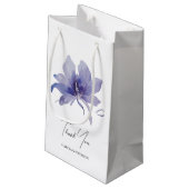 Petit Sac Cadeau Mariage d'aquarelle Iris violet (Dos Angle)