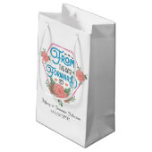 Petit Sac Cadeau Mariage d'art romantique sur mesure (Dos Angle)