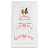 Petit Sac Cadeau Mariage de conception de gâteau mariage (Devant)