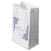 Petit Sac Cadeau Mariage de dentelle ultra violet moderne (Dos Angle)