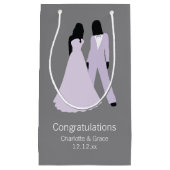 Petit Sac Cadeau Mariage de deux mariées (Devant)