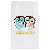 Petit Sac Cadeau Mariage de la mariée et de la champignon (Dos)