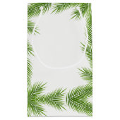 Petit Sac Cadeau Mariage de plage Feuille de palme tropical (Dos)