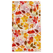 Petit Sac Cadeau Mariage d'hibiscus tropicaux d'Orange brulé (Dos)