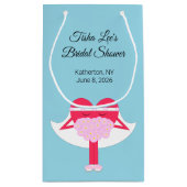 Petit Sac Cadeau Mariage du coeur - Fête des mariées (Dos)