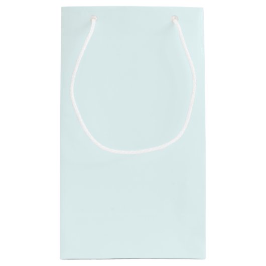 Petit Sac Cadeau Mariage Favour Ice Blue Tropical Noms et Date (Dos)
