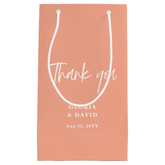 Petit Sac Cadeau Mariage Merci (Devant)