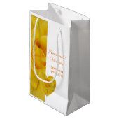 Petit Sac Cadeau Mariage rose jaune (Devant Angle)