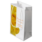 Petit Sac Cadeau Mariage rose jaune (Dos Angle)