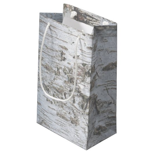 Petit Sac Cadeau Mariage Rustic Silver Birch Tree (Dos Angle)