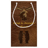 Petit Sac Cadeau Mariage simili cuir (Dos)