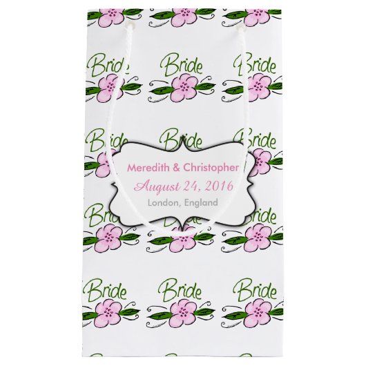 Petit Sac Cadeau Mariée (Devant)