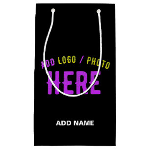 PETIT SAC CADEAU MARQUE VERIFIEE NOIRE PERSONNALISABLE MODERNE ET C