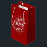 Petit Sac Cadeau Marry CHRISTmas Chalkboard Calligraphie Christian<br><div class="desc">Nous disons "Joyeux Noël" très souvent pendant la saison, mais parfois nous avons tendance à oublier d'où vient réellement cet accueil. Voici une pièce merveilleusement élégante de lettrage manuel sur mesure dans le tableau de bord à la mode pour donner un petit coup de pouce en direction de Jésus. Calligraphie...</div>