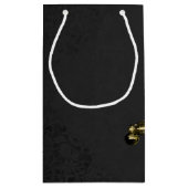 Petit Sac Cadeau Mascarade Mardi Gras Or Brossé (Dos)