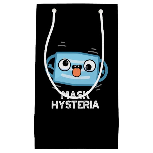 Petit Sac Cadeau Masque Hysteria Funny Masque Pun Dark BG (Devant)