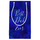 Petit Sac Cadeau Meilleur papa jamais Royal Blue Fête des pères (Devant)