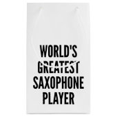 Petit Sac Cadeau Meilleur Saxophone du monde (Dos)