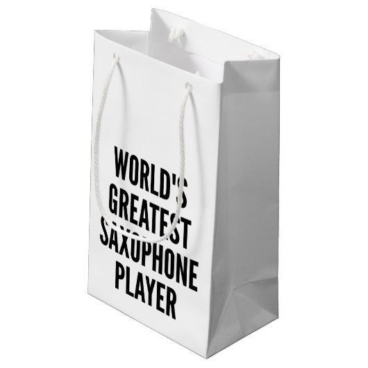 Petit Sac Cadeau Meilleur Saxophone du monde (Dos Angle)