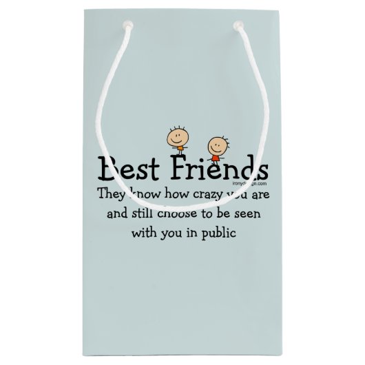 Petit Sac Cadeau Meilleurs amis (Dos)